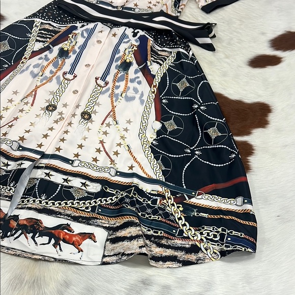 Elegant Printed Shirt Dress - Picture 7 of 10